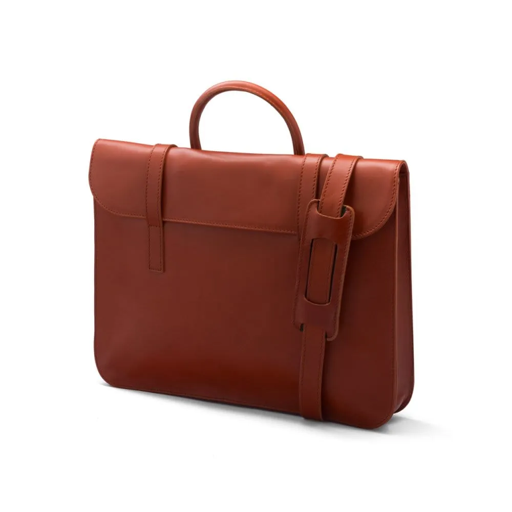 Luxury Leather Music Bag - Havana Tan