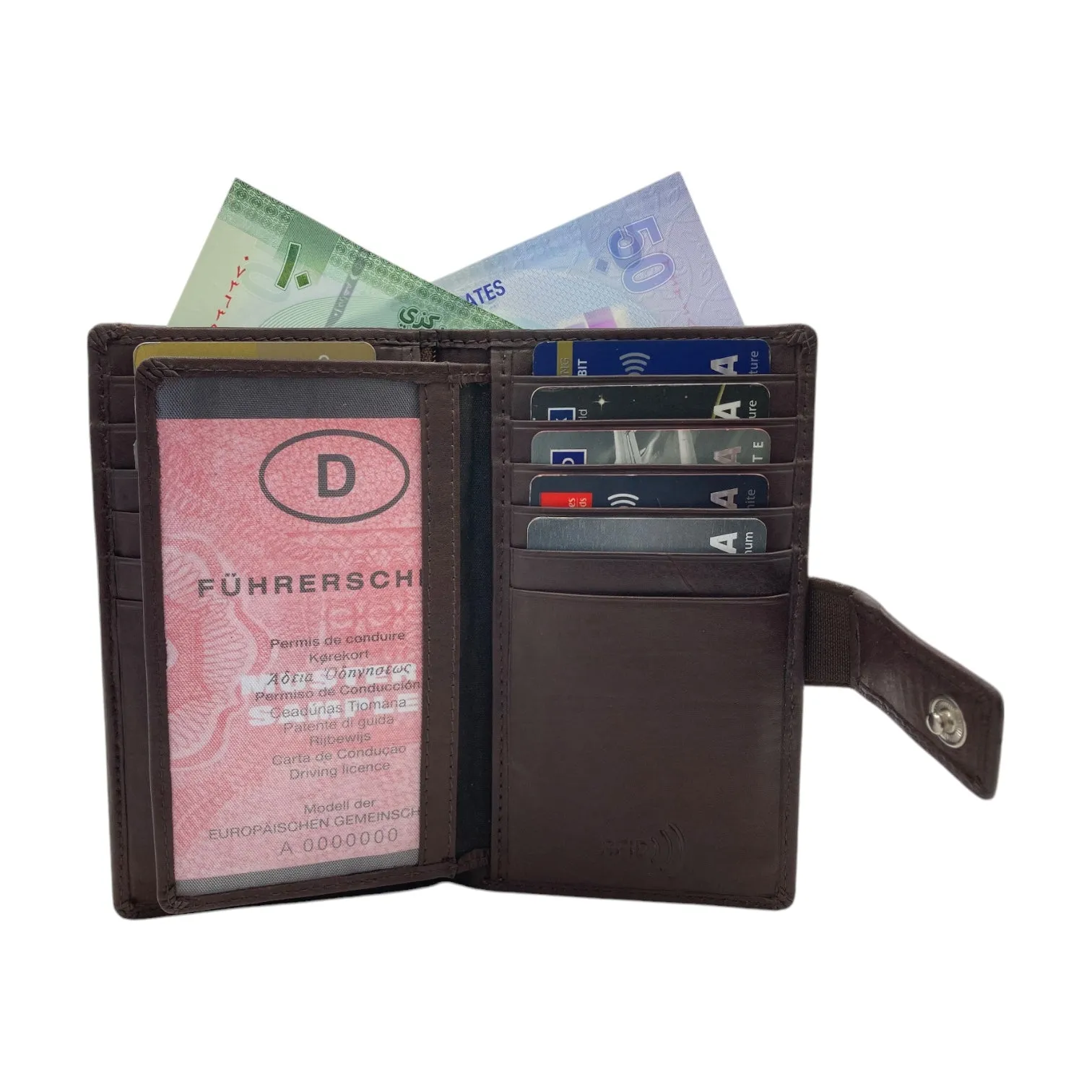Maveric RFID Long Wallet, Standing Wallet # RFID-4509[EL.LOOP]