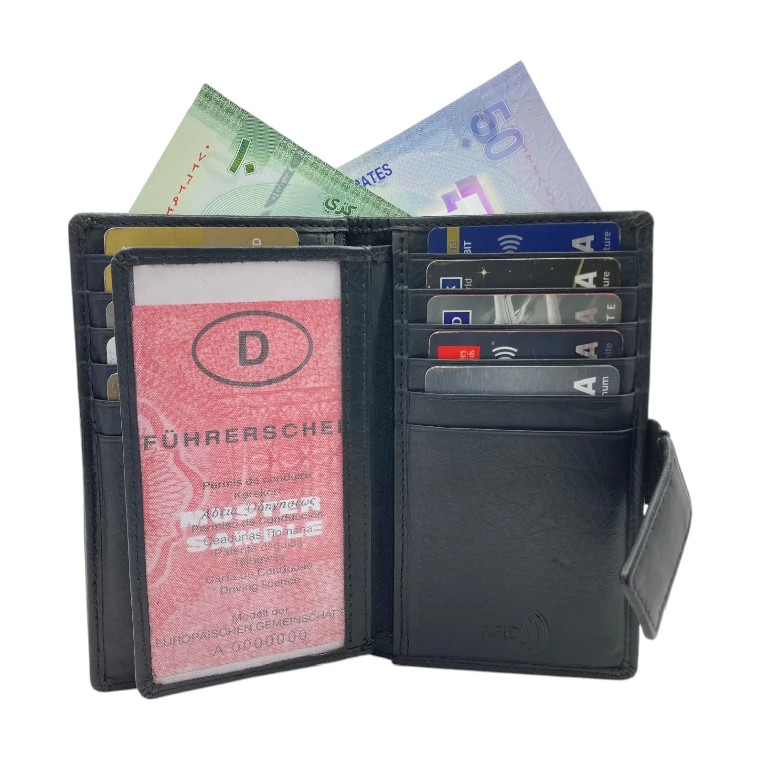 Maveric RFID Long Wallet, Standing Wallet # RFID-4509[EL.LOOP]