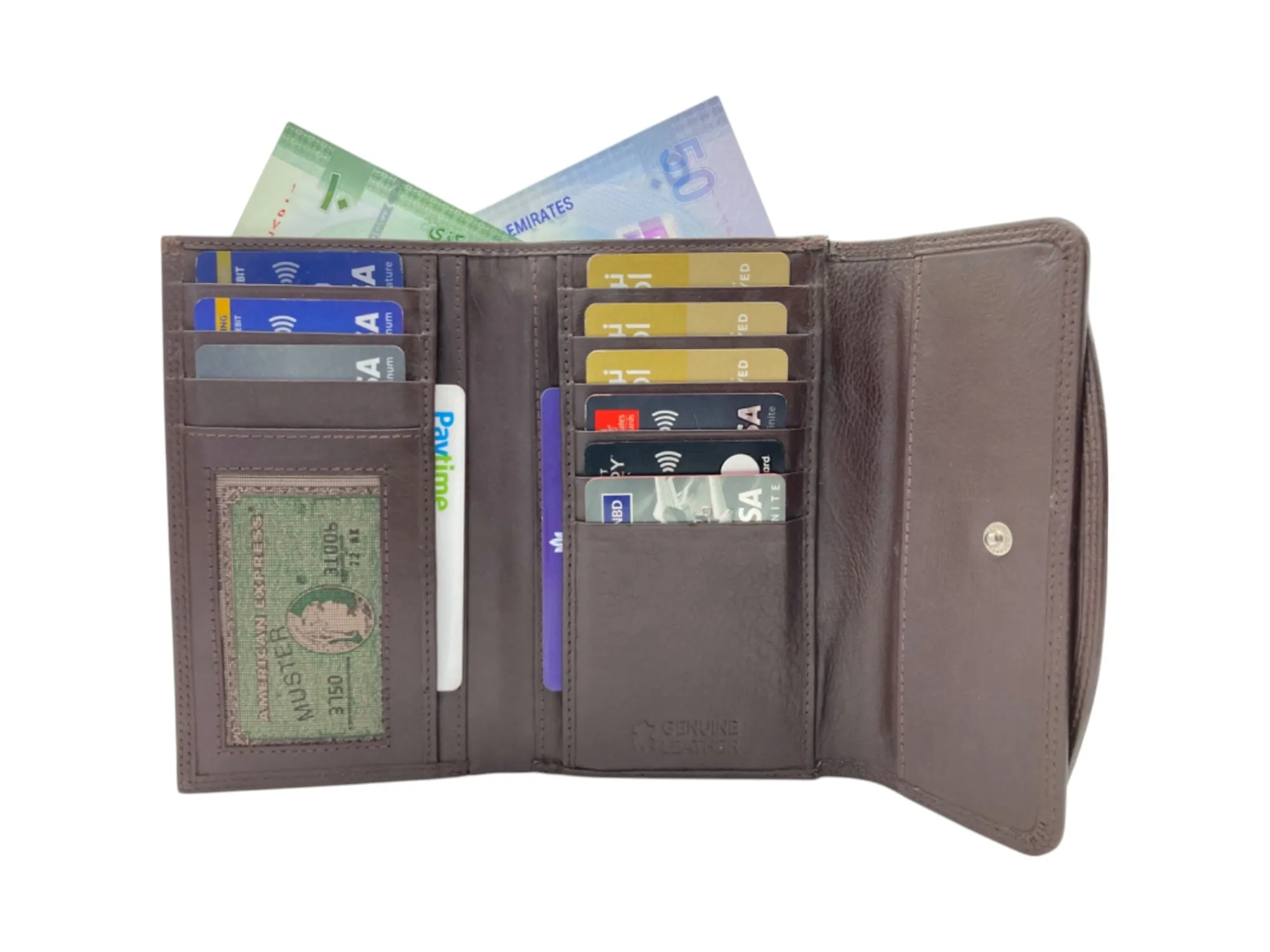 Medium Ladies Wallet, 11 Cards & Coins Wallet # 818