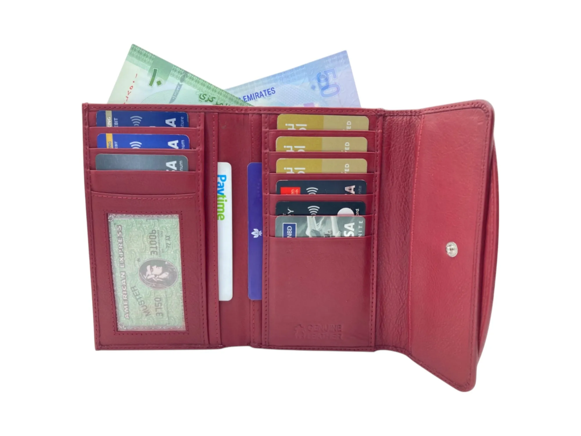 Medium Ladies Wallet, 11 Cards & Coins Wallet # 818