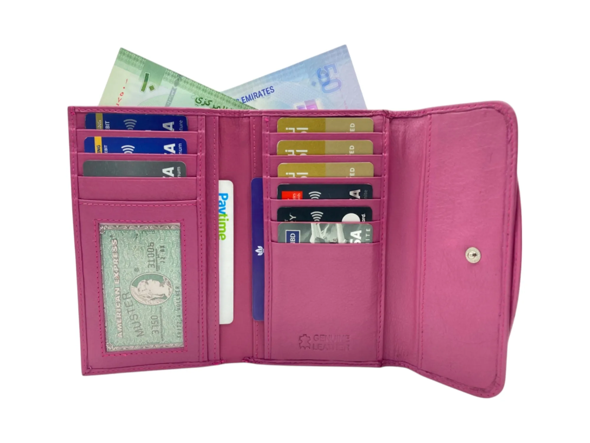 Medium Ladies Wallet, 11 Cards & Coins Wallet # 818