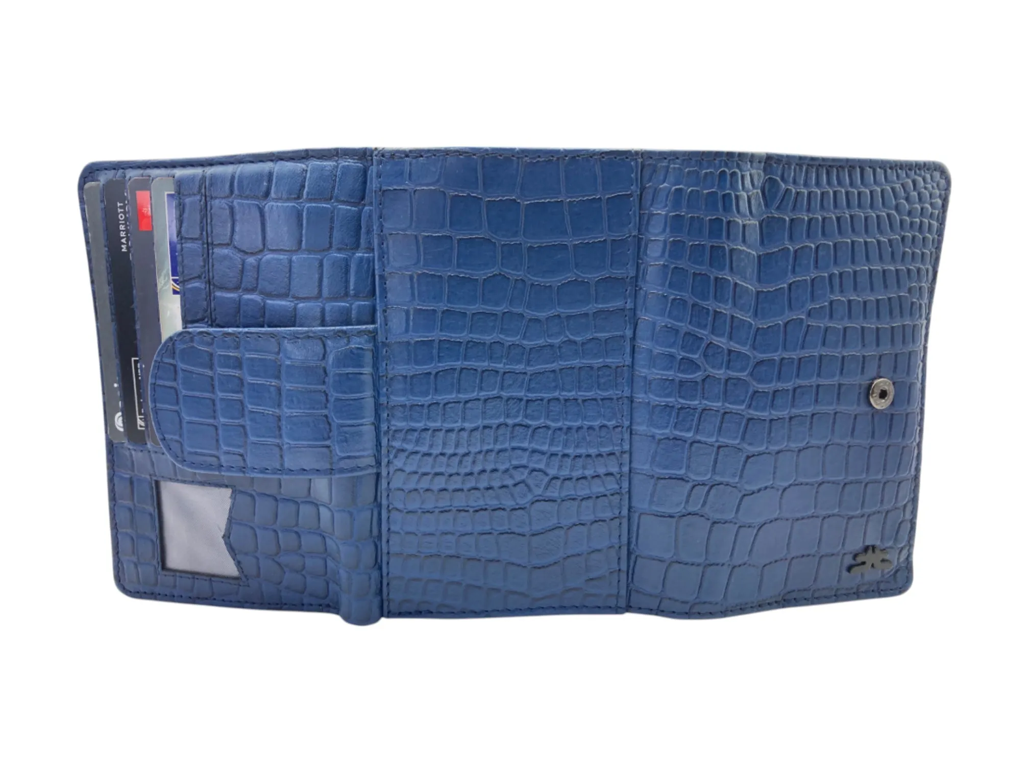 Medium Size Ladies Wallet, Maximum Cards & Coins Trifold Wallet # 1077
