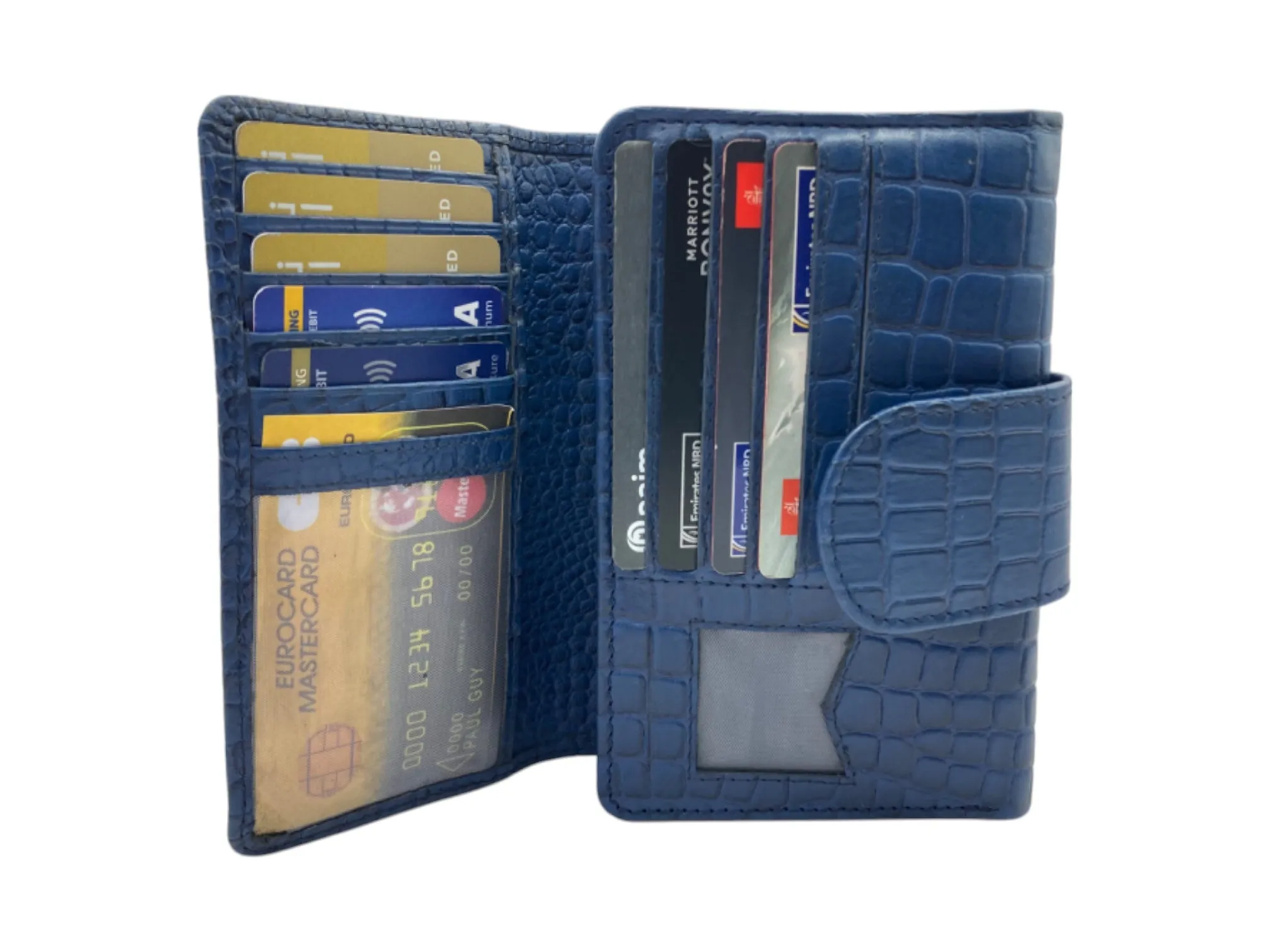 Medium Size Ladies Wallet, Maximum Cards & Coins Trifold Wallet # 1077