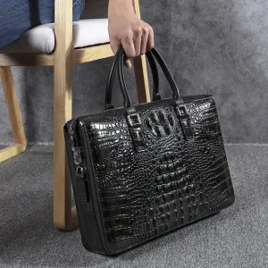 Men Bag Genuine Leather Alligator