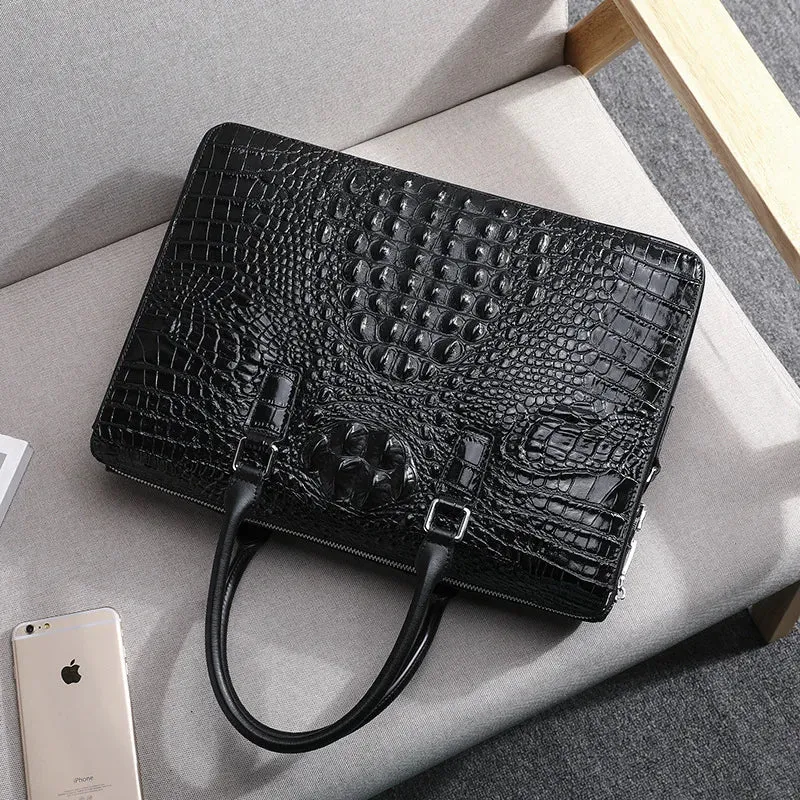 Men Bag Genuine Leather Alligator
