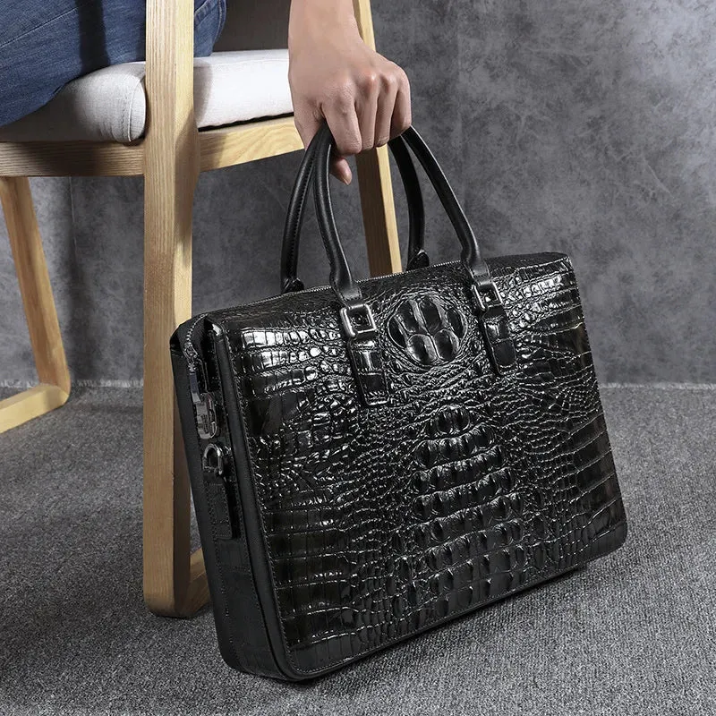 Men Bag Genuine Leather Alligator