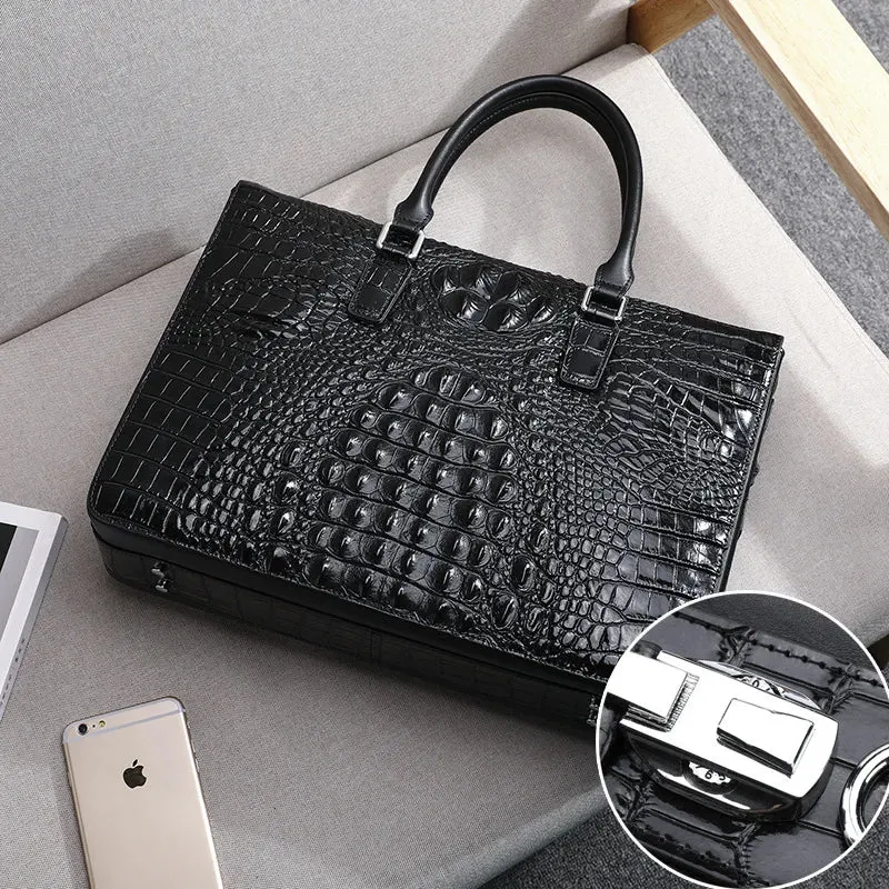 Men Bag Genuine Leather Alligator