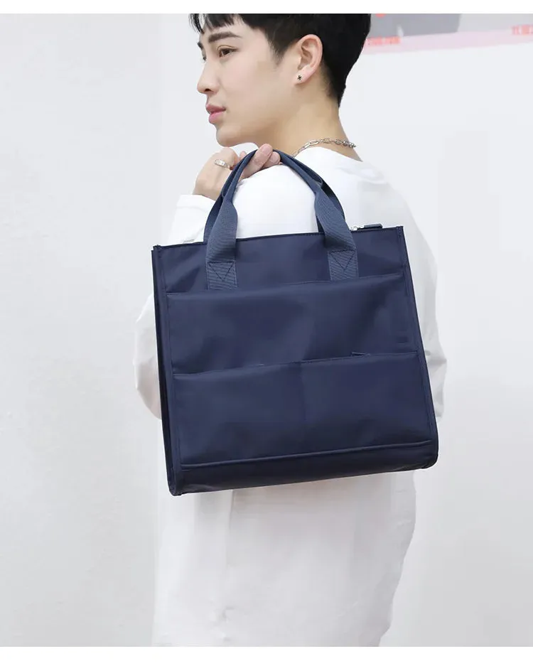 Men's Bag 2023 New Business Casual Men's Handheld Briefcase Business Travel Computer Bag