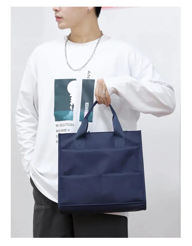 Men's Bag 2023 New Business Casual Men's Handheld Briefcase Business Travel Computer Bag