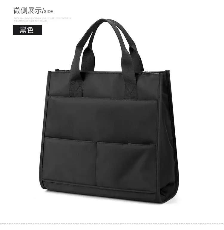 Men's Bag 2023 New Business Casual Men's Handheld Briefcase Business Travel Computer Bag