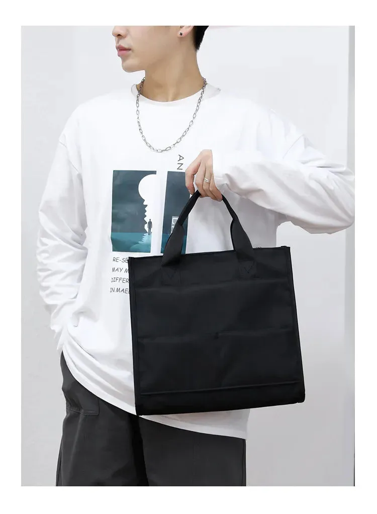 Men's Bag 2023 New Business Casual Men's Handheld Briefcase Business Travel Computer Bag