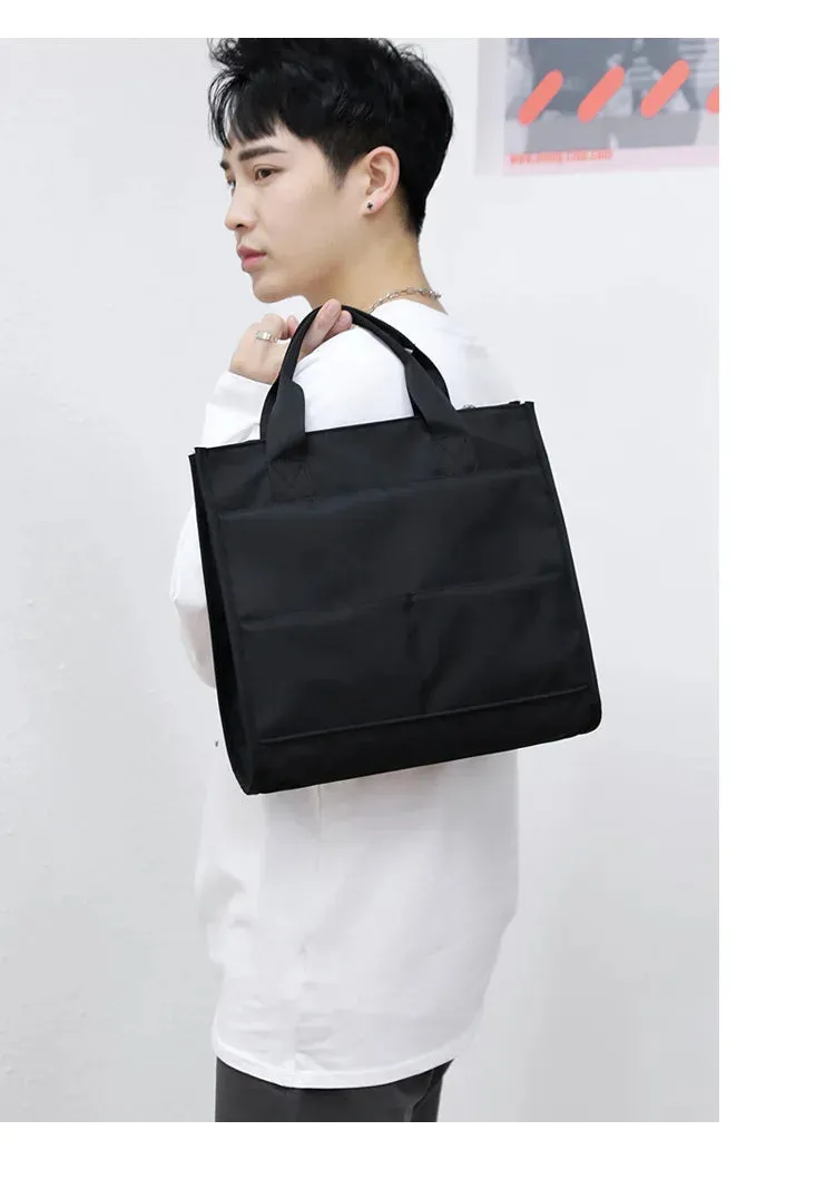 Men's Bag 2023 New Business Casual Men's Handheld Briefcase Business Travel Computer Bag