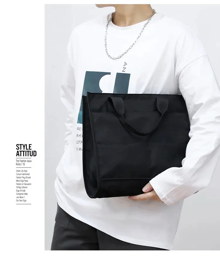 Men's Bag 2023 New Business Casual Men's Handheld Briefcase Business Travel Computer Bag