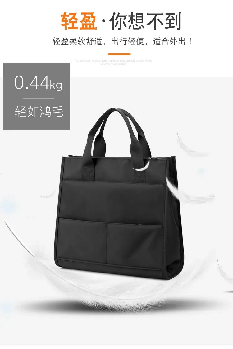 Men's Bag 2023 New Business Casual Men's Handheld Briefcase Business Travel Computer Bag