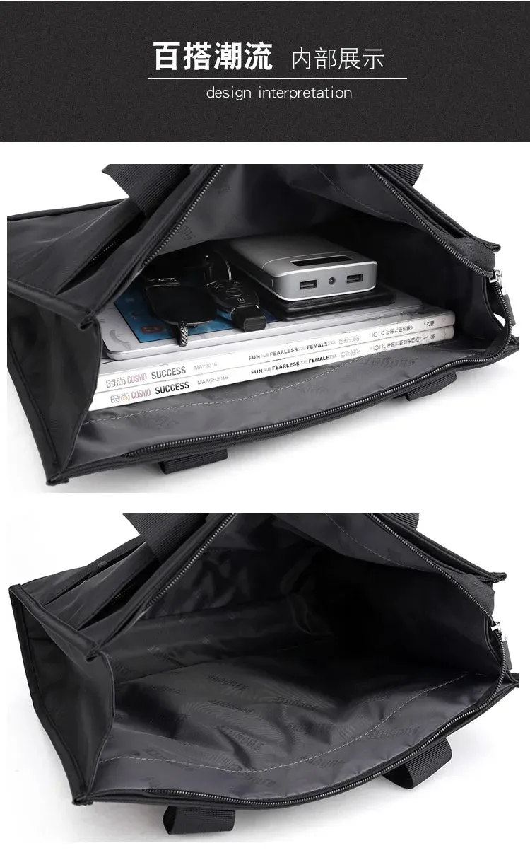 Men's Bag 2023 New Business Casual Men's Handheld Briefcase Business Travel Computer Bag