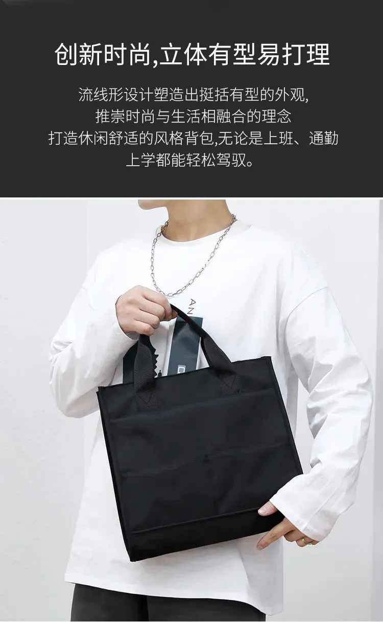 Men's Bag 2023 New Business Casual Men's Handheld Briefcase Business Travel Computer Bag