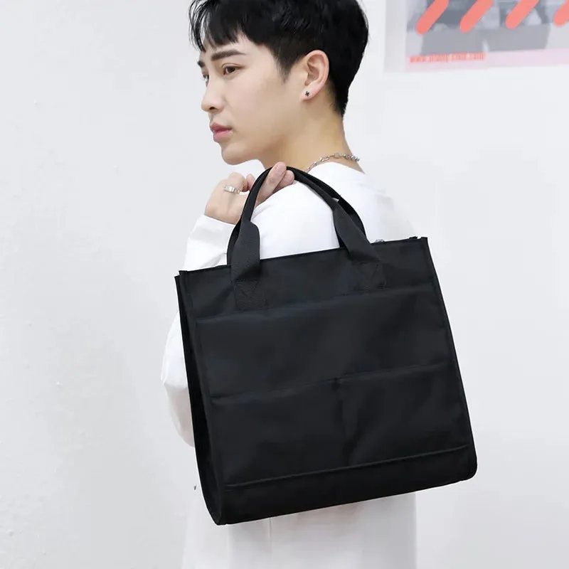 Men's Bag 2023 New Business Casual Men's Handheld Briefcase Business Travel Computer Bag