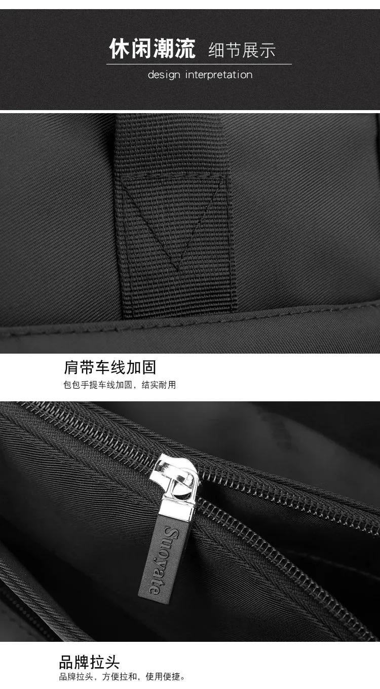 Men's Bag 2023 New Business Casual Men's Handheld Briefcase Business Travel Computer Bag