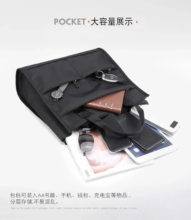 Men's Bag 2023 New Business Casual Men's Handheld Briefcase Business Travel Computer Bag