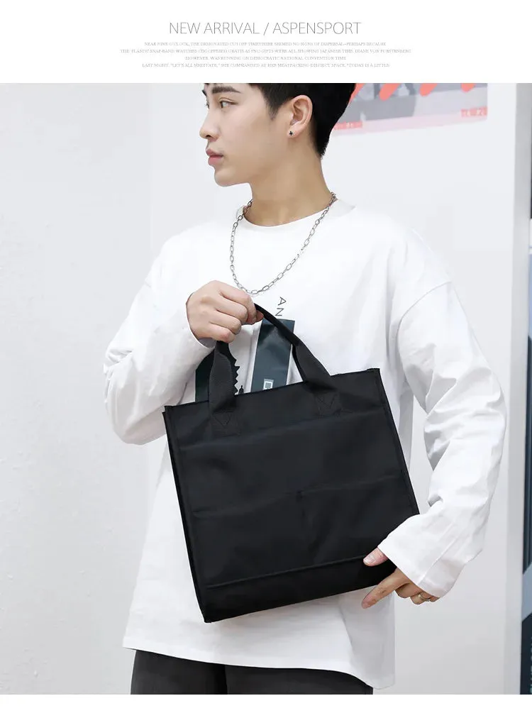 Men's Bag 2023 New Business Casual Men's Handheld Briefcase Business Travel Computer Bag