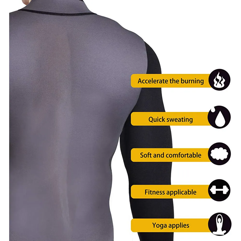Men's Best Neoprene Wetsuit Jacket with Front Zipper Long Sleeves