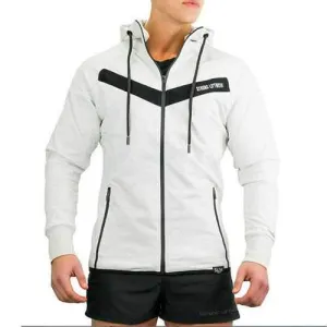 Mens Cotton Casual Sports Zip Up Hoodie