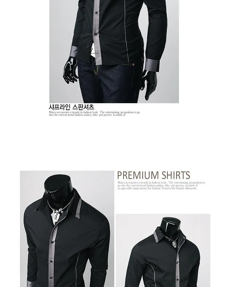 Men's Front Stripe Dress Shirt
