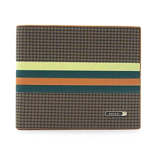 Men's  Leather Striped Wallet