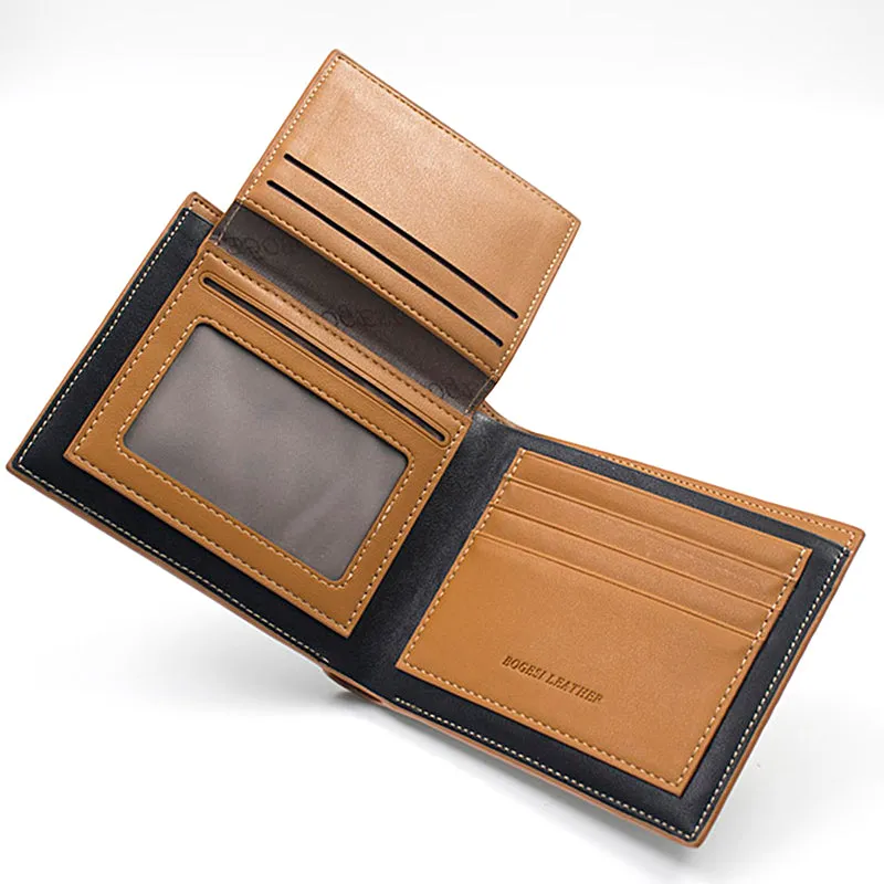 Men's  Leather Striped Wallet