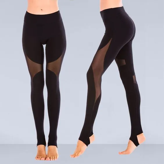 Mesh Insert Normal Active Leggings