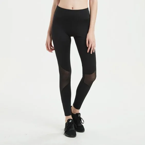 Mesh Panel Gym Sports Leggings