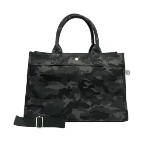 Midi East West Bag: Black Camouflage