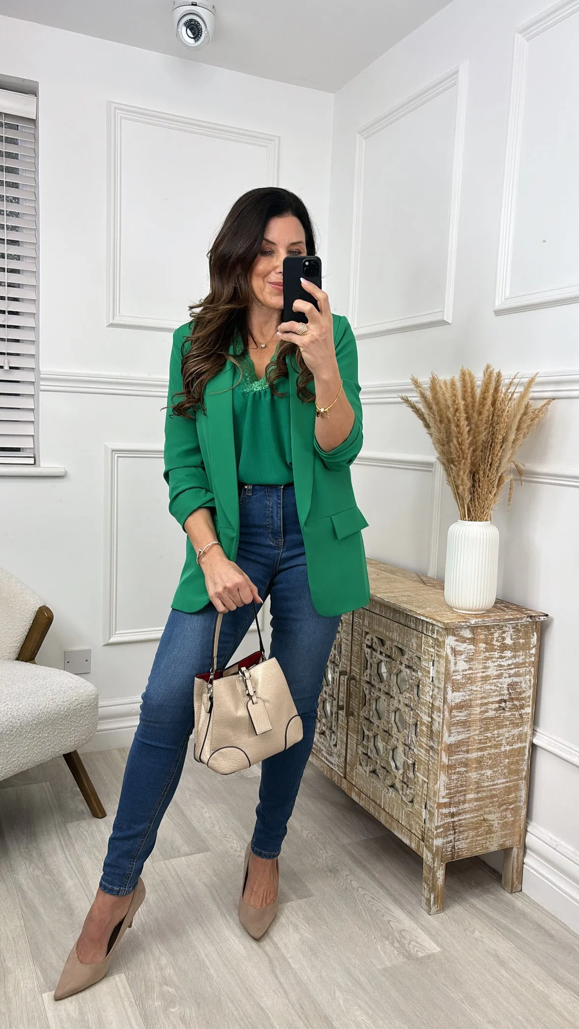 Mikela Gold Crossbody Bag