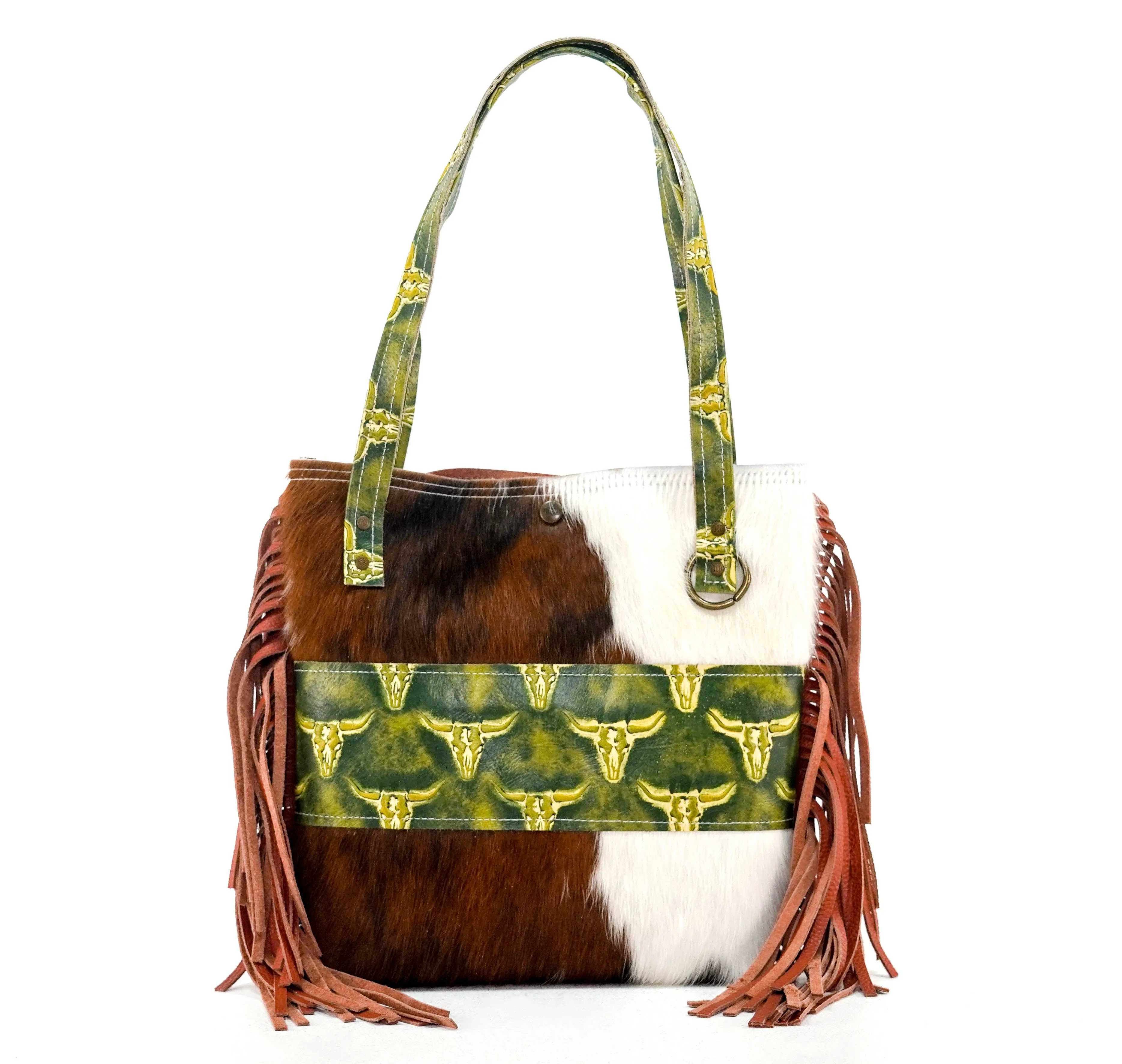 Mini Trisha - Tricolor w/ Mountain View Skulls