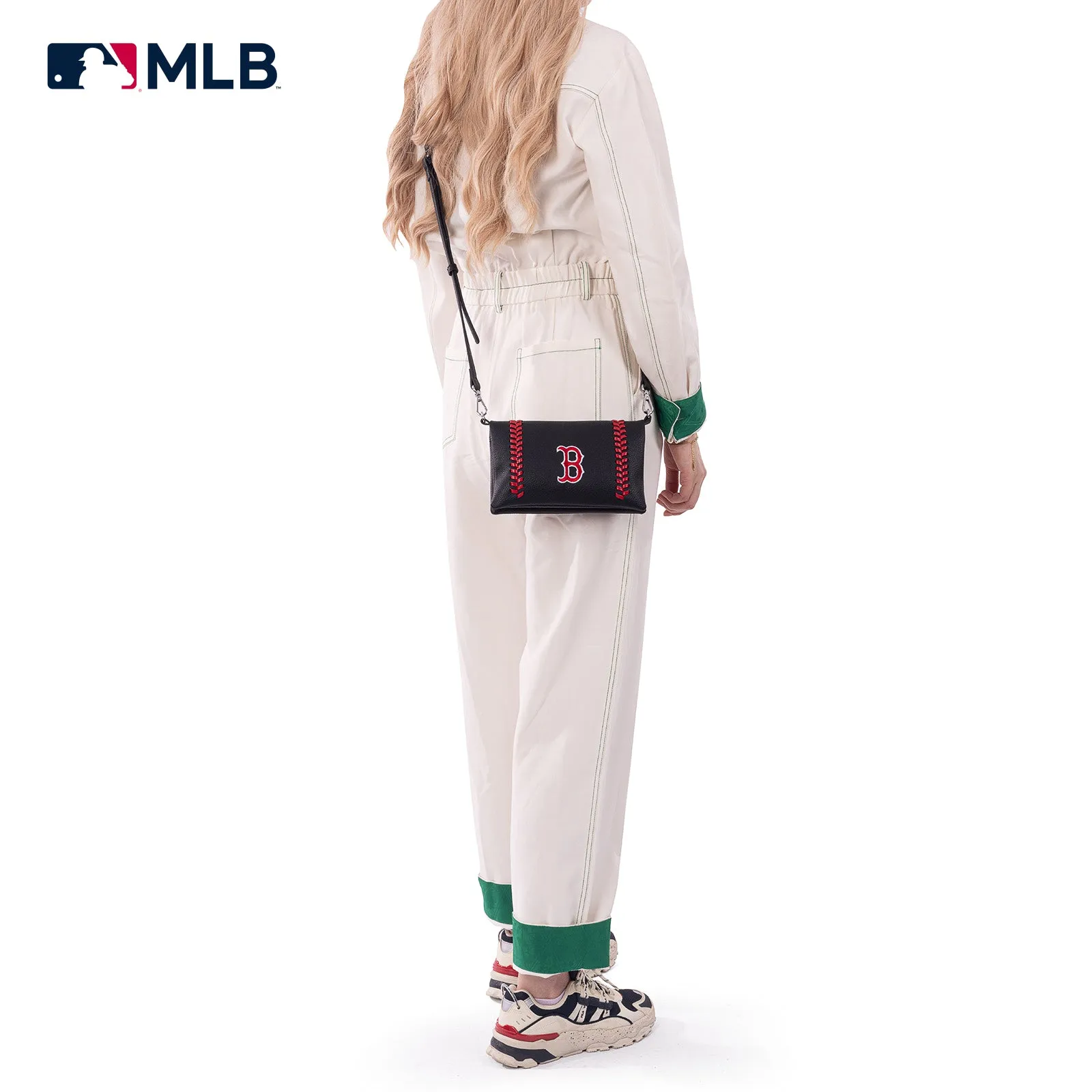 MLB-BR106  MLB Boston Red Sox Team Bi-Fold Clutch/Crossbody