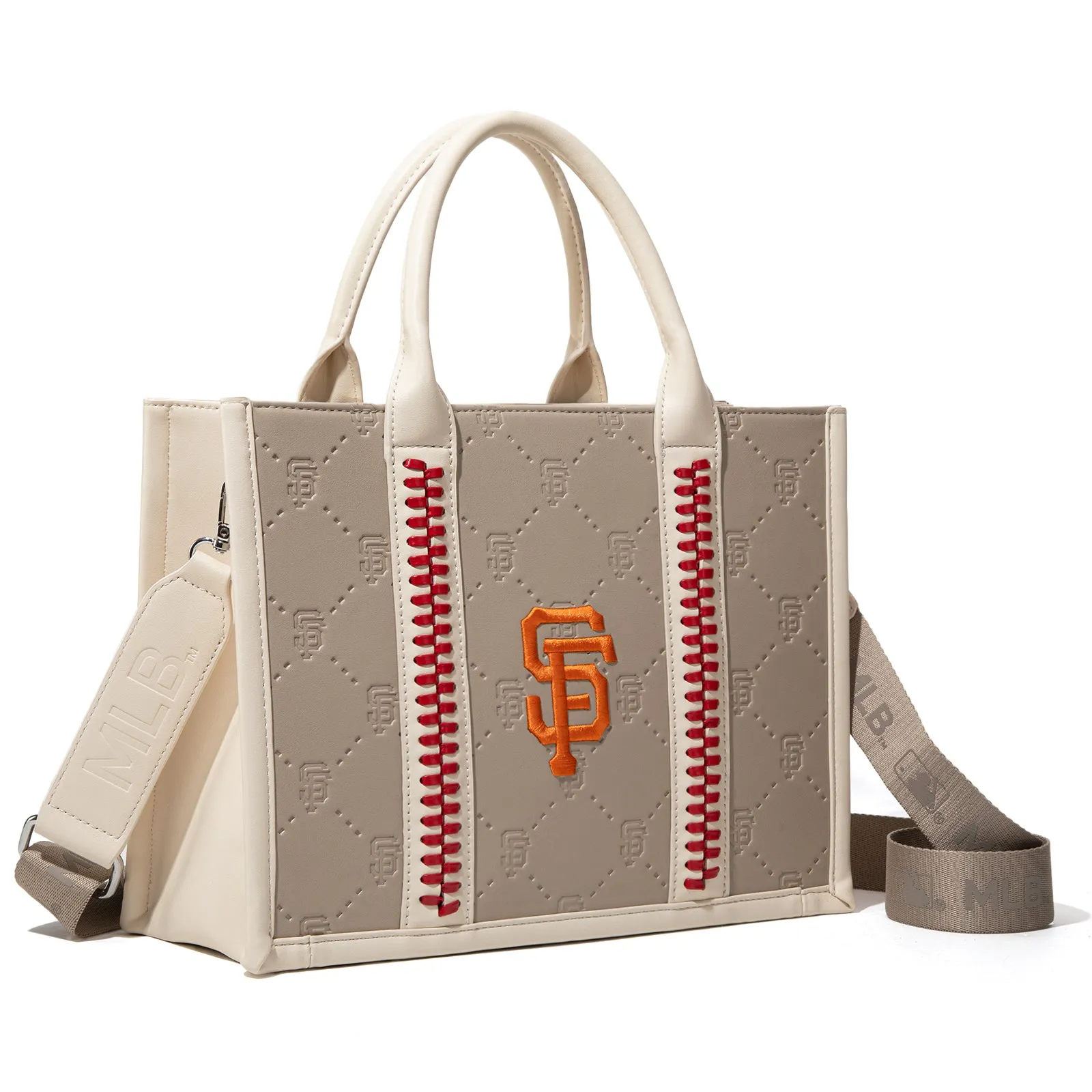 MLB-SF100-100   MLB San Francisco Giants Team Whipstitch Tote/Crossbody