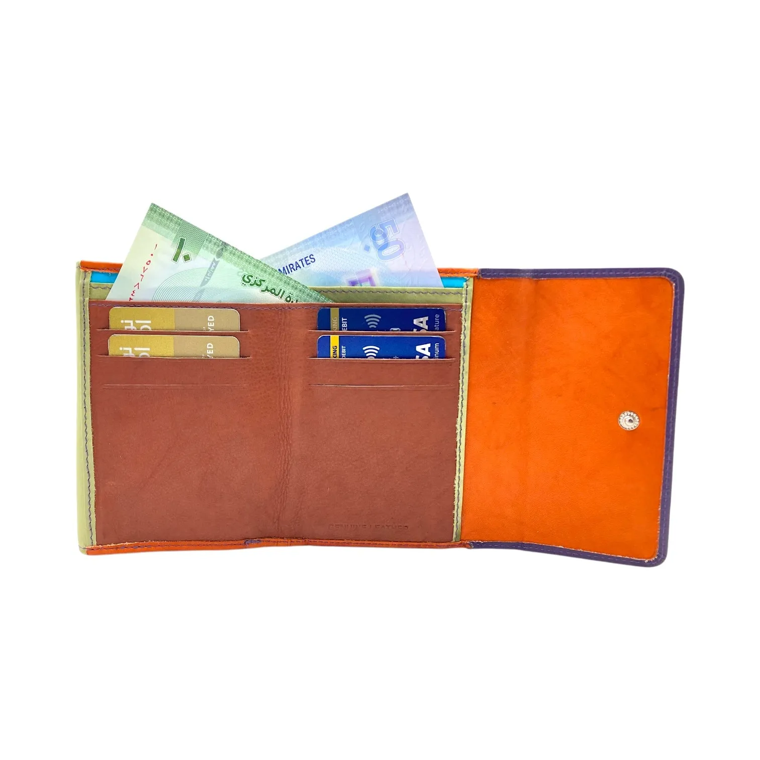 Multi Color Ladies Wallet, Cards & Coins Wallet # 549