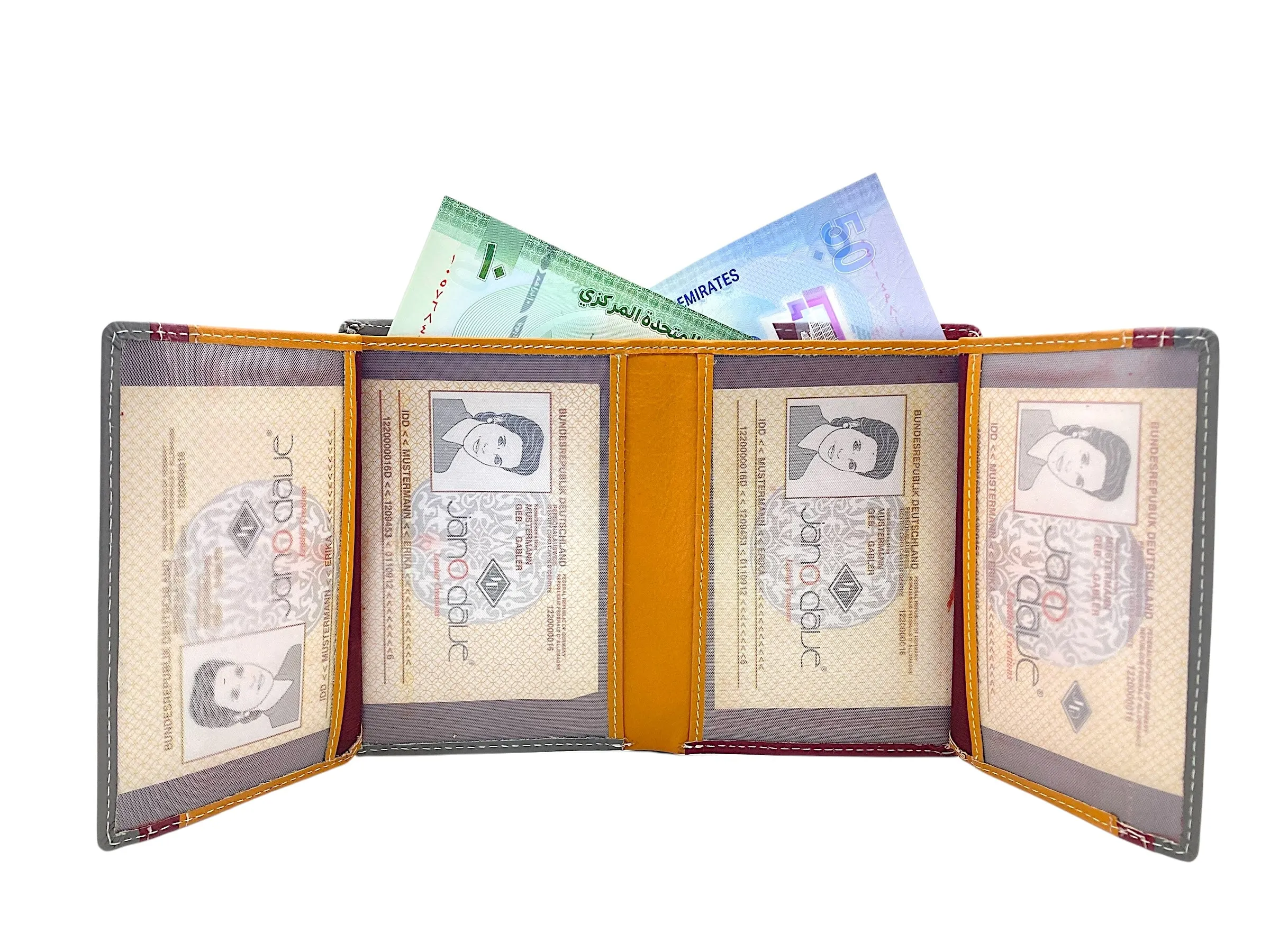 Multi Color Thin Multiple Cards Space Ladies Wallet, Bifold Wallet With Coin Pocket # JD4140