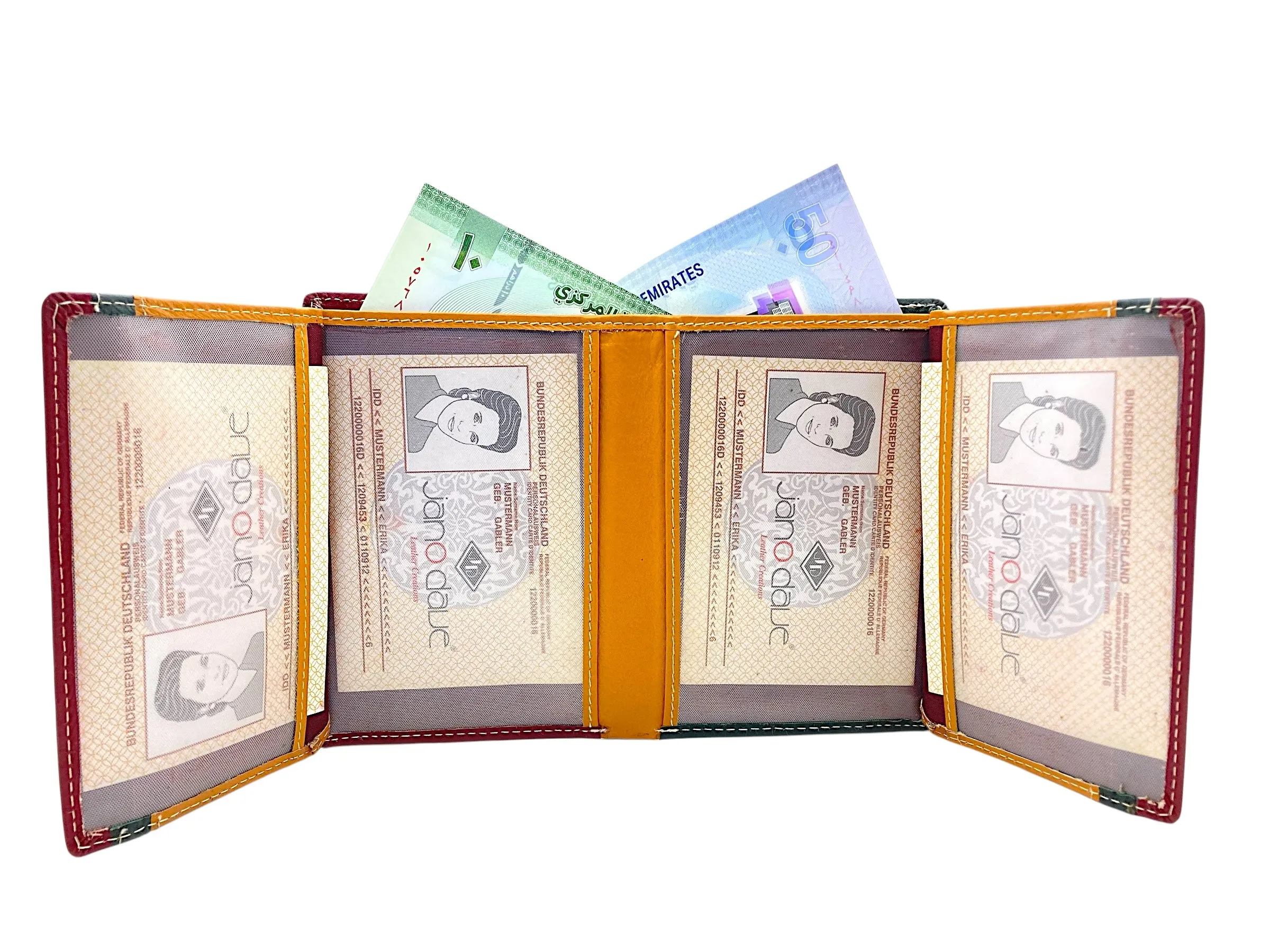 Multi Color Thin Multiple Cards Space Ladies Wallet, Bifold Wallet With Coin Pocket # JD4140