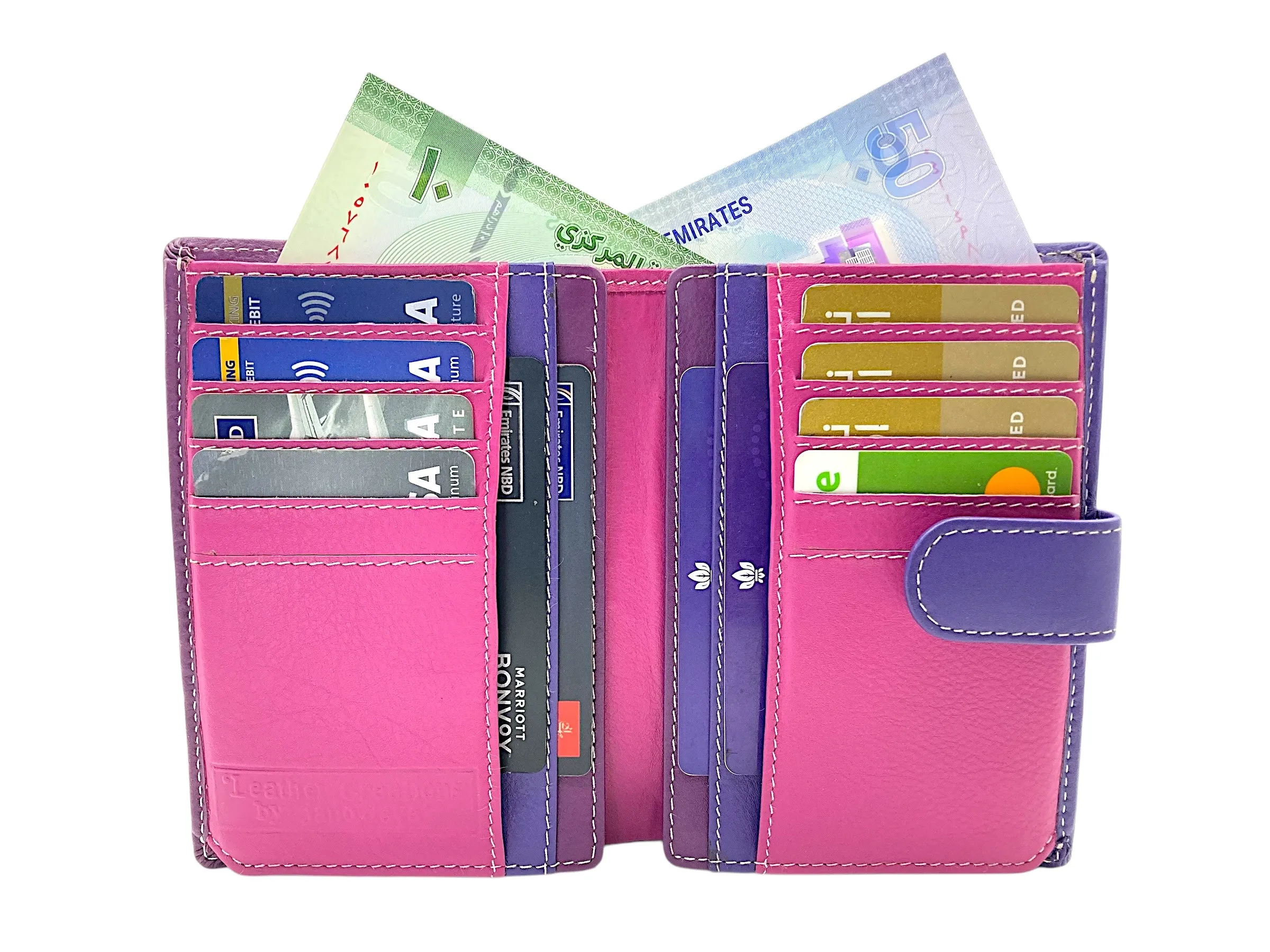 Multi Color Thin Multiple Cards Space Ladies Wallet, Bifold Wallet With Coin Pocket # JD4140