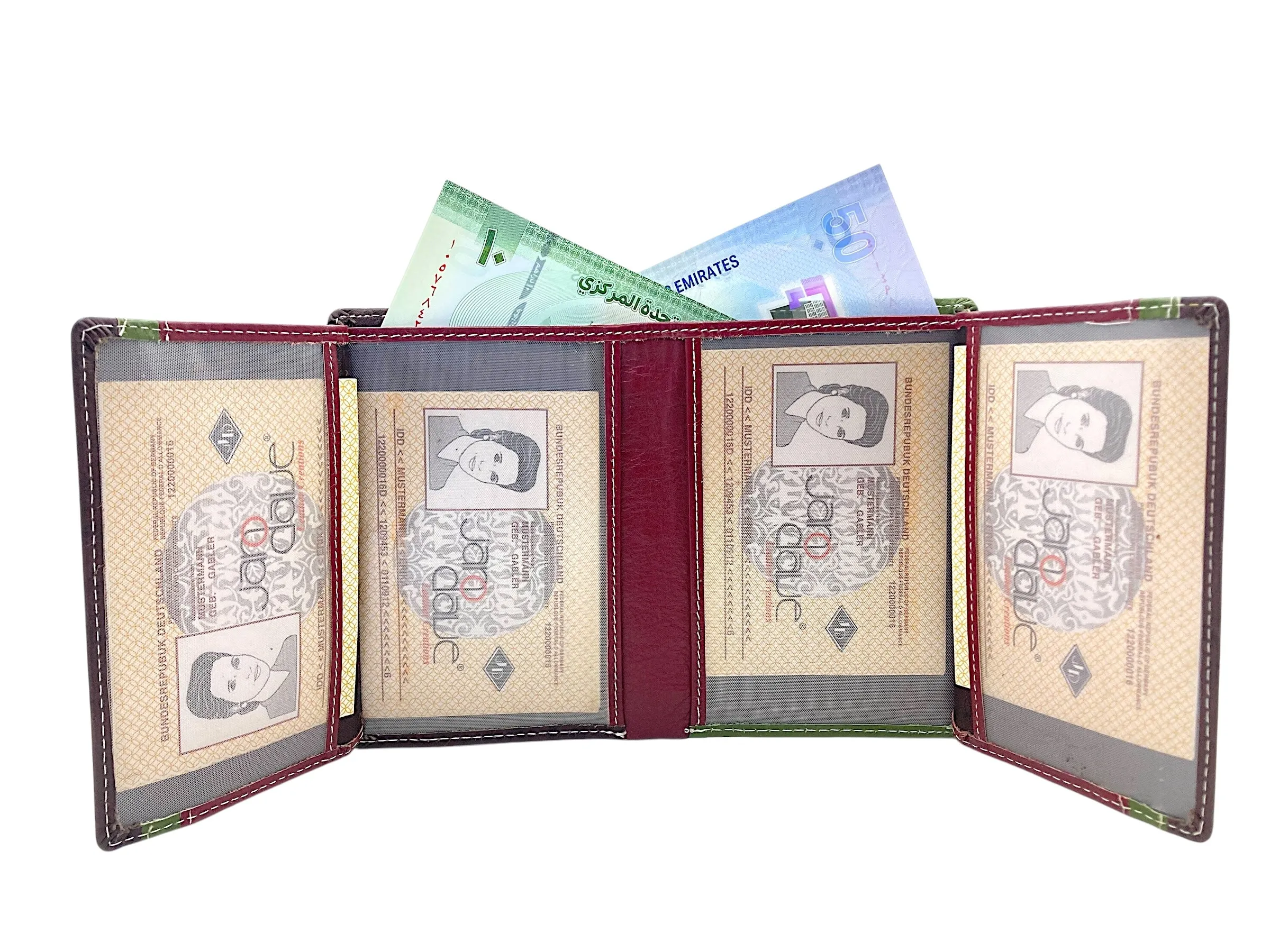 Multi Color Thin Multiple Cards Space Ladies Wallet, Bifold Wallet With Coin Pocket # JD4140