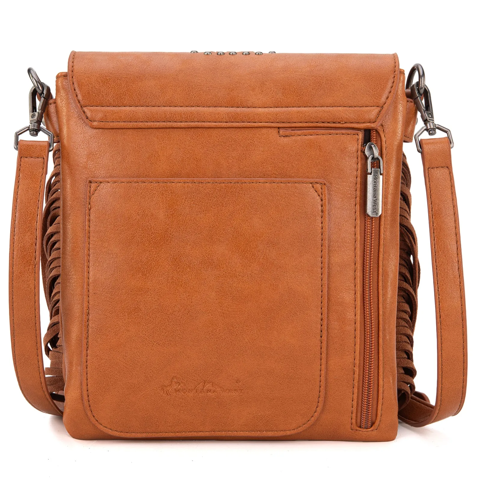 MW1299G-9360 Montana West Tooled Fringe Collection Concealed Carry Crossbody