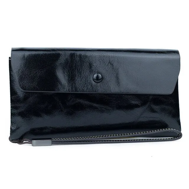 New Genuine Leather Women Wallets Female Leather Wallets With Phone Pocket Ladies Purse Hasp Small Bags For Womens Card Holder