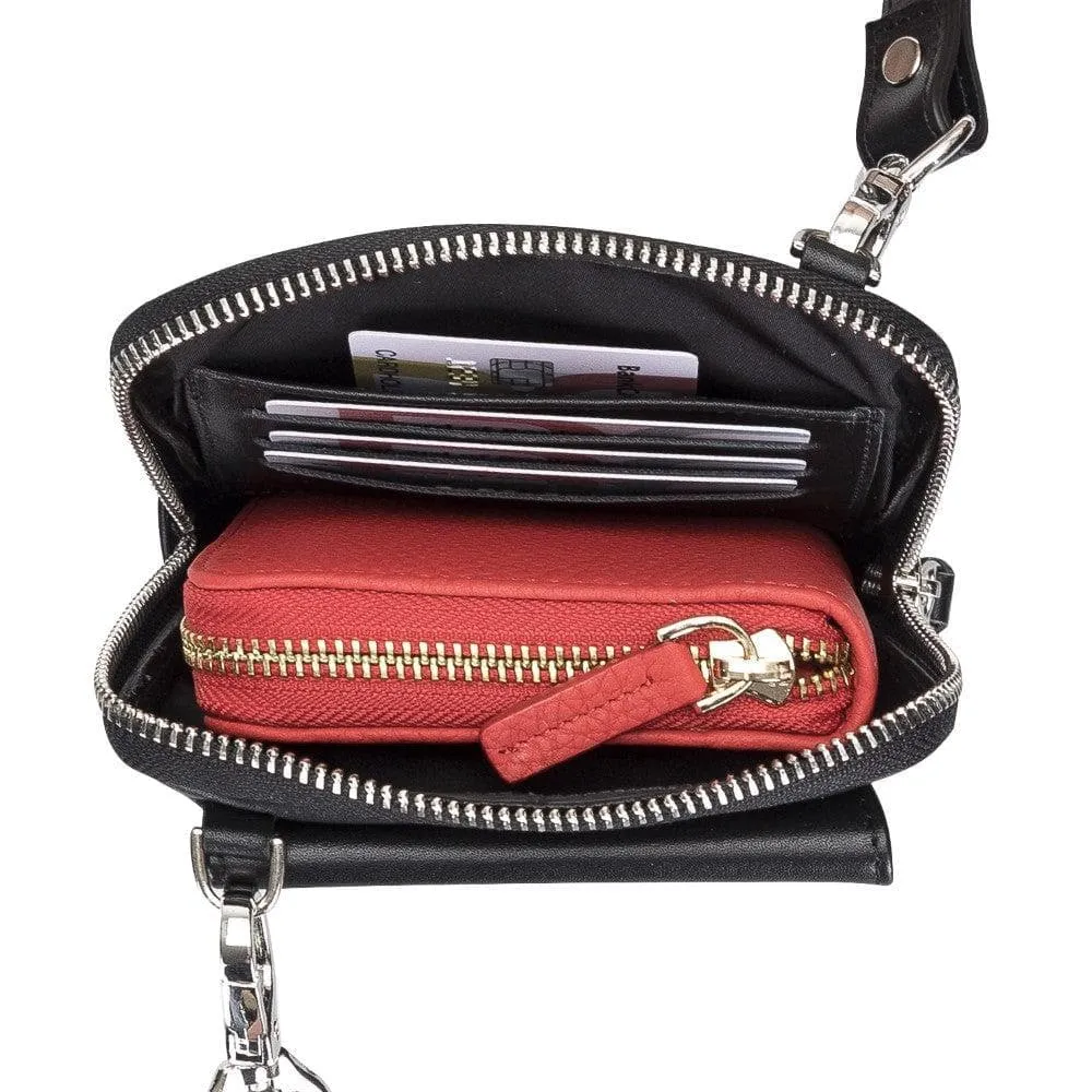 Nino Leather Crossbody Bag - Universal Wallet Case for Phones