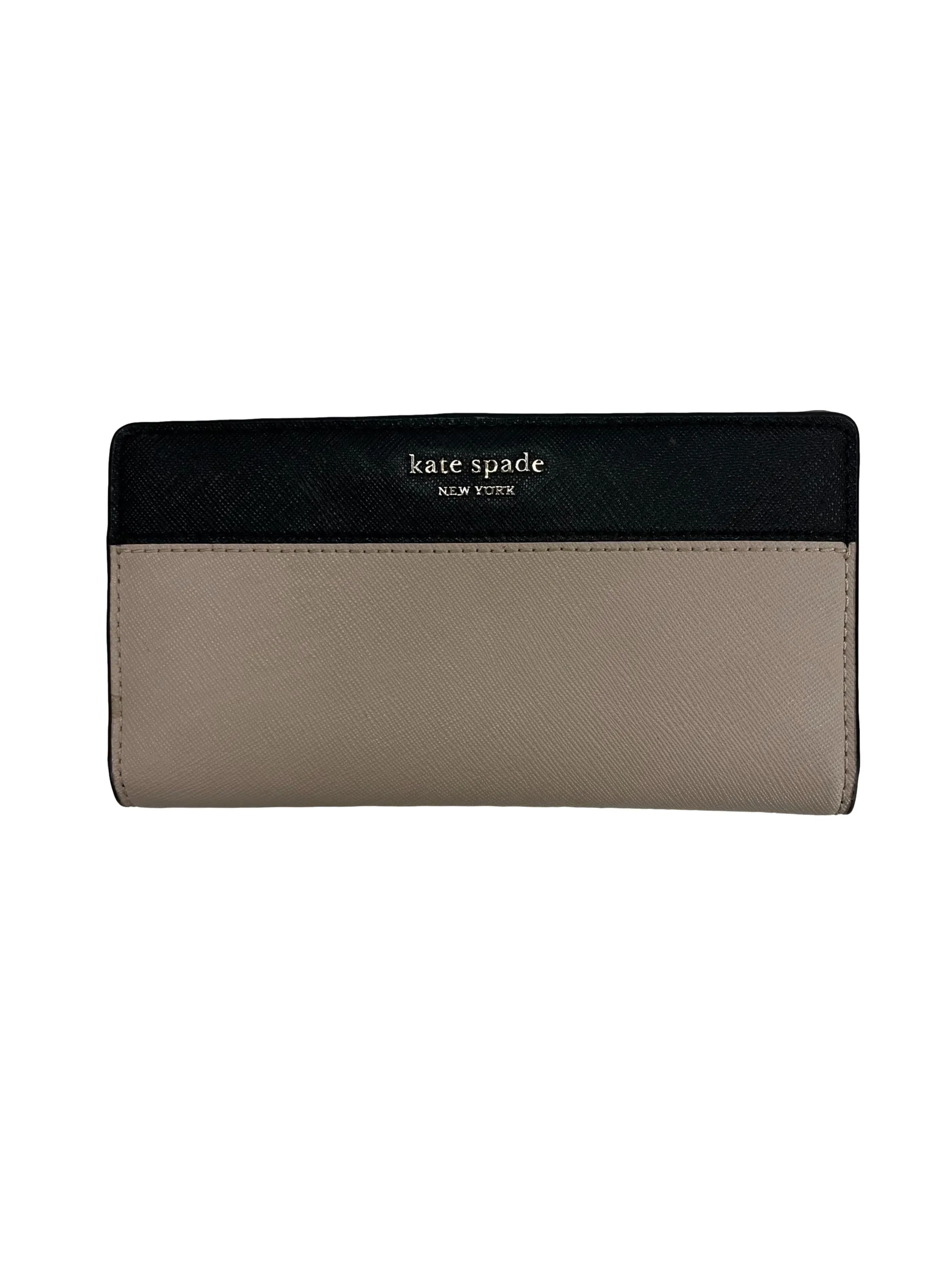 Nude And Black Cameron Large Slim Bifold Wallet