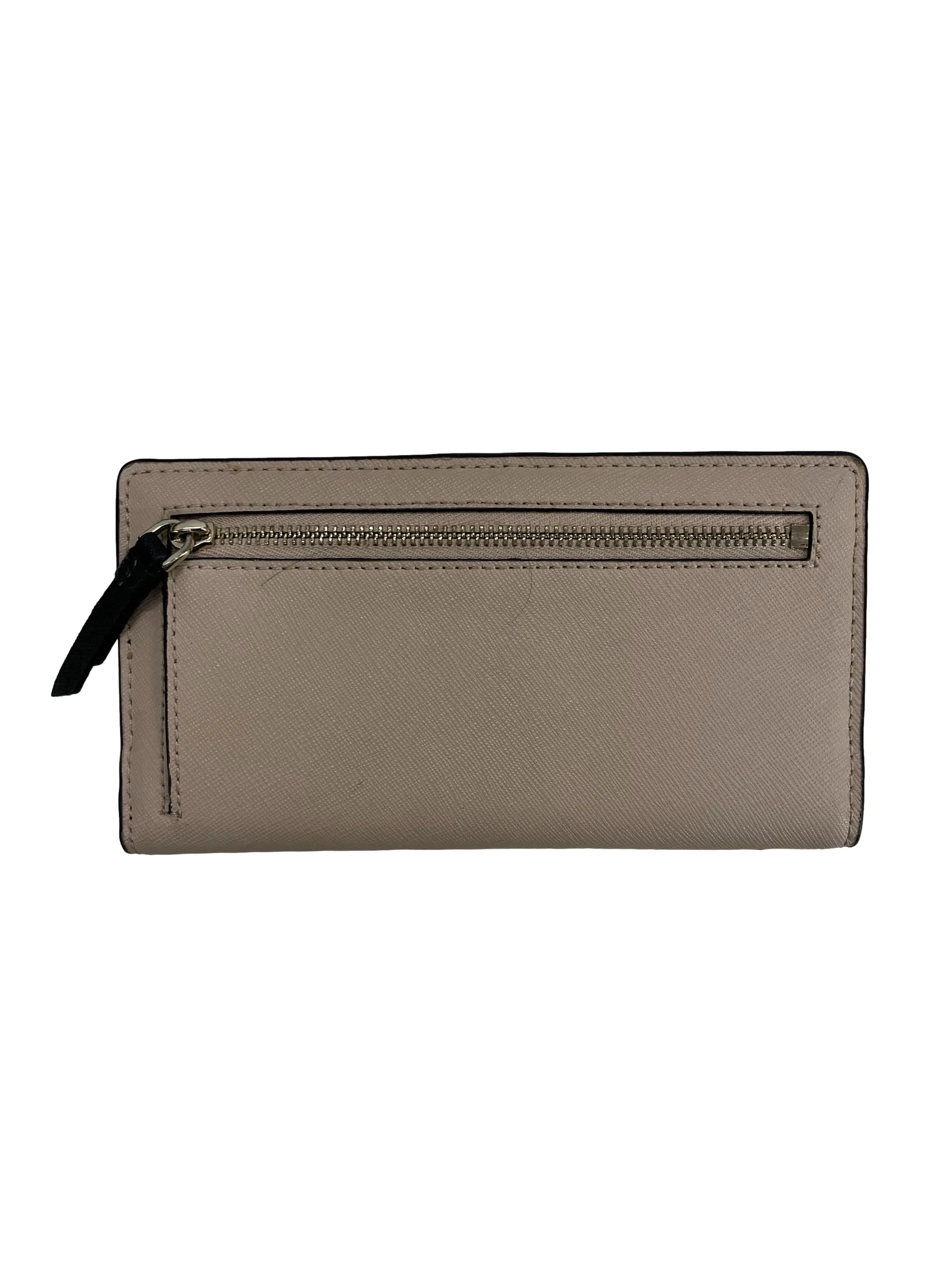 Nude And Black Cameron Large Slim Bifold Wallet