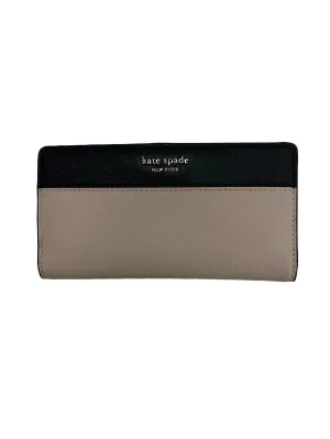 Nude And Black Cameron Large Slim Bifold Wallet