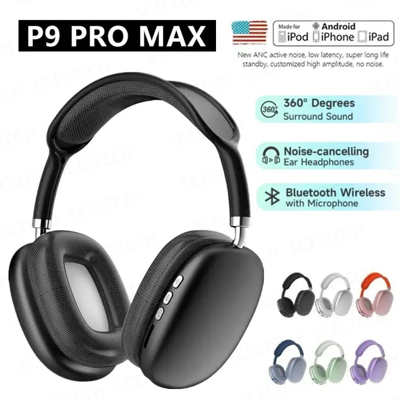 P9 Pro Max Air Wireless Bluetooth Headphones