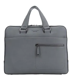Piquadro David Unisex Grey Laptop Briefcase